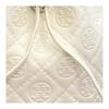 TORY BURCH T Monogram PEBBLE Metal Logo Rope Buckle Leather Bucket Bag Handbag Mini Women's Cream White 169253-100