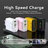 Total 100W 2USB 2PD Charger Fast Charging Quick Charge 3.0 Travel Charger For iPhone Samsung  Xiaomi Mobile Phone Charger