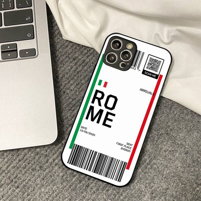 INS Светлый Билет Самолет Чехол для Телефона для iPhone 11 12 13 mini pro XS MAX 8 7 6 6S Plus X 5S SE 2020 XR чехол