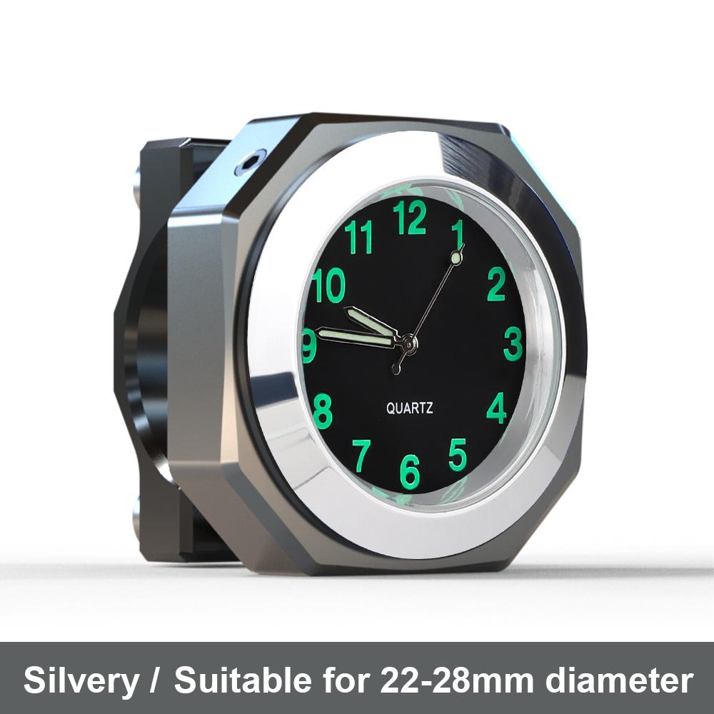 Motorcycle Bike Clocks for 22-28mm Handlebar IPX7 Waterproof Aluminum Watch Time for Yamaha Kawasaki Honda Suzuki Accessories