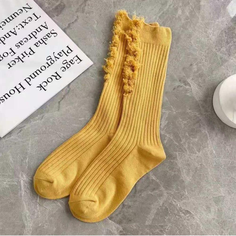 Хлопковые вязаные гольфы с рваным готическим краем в рубчик цвета дистресс, носки нищего, рваные носки, летние чулки