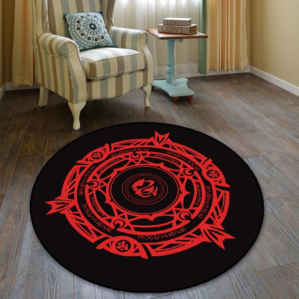 Magic Circle Fate Black Butler Floor Rug Doormat Round Carpet Room Bedroom Kitchen Living Room Non-slip Mat Cosplay Gift