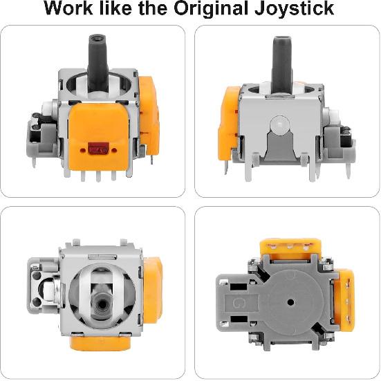 6 шт. Джойстики Холла для контроллера PS5, 3D аналоговые сенсорные стики для большого пальца, замена для контроллера PlayStation 5