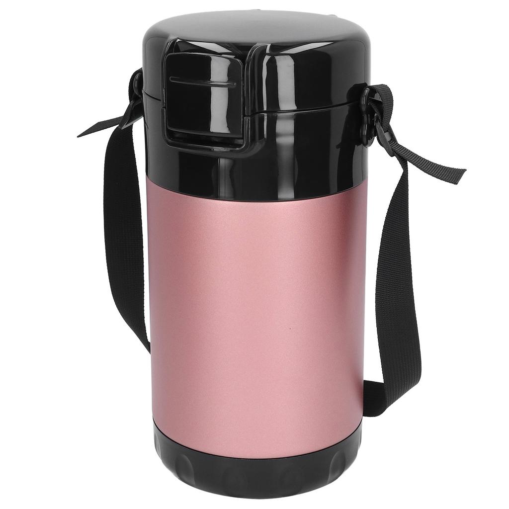 2.6L Термоконтейнер для еды 304 Нержавеющая сталь 4 слоя Вакуумный ланч-бокс Bento с ручкой для