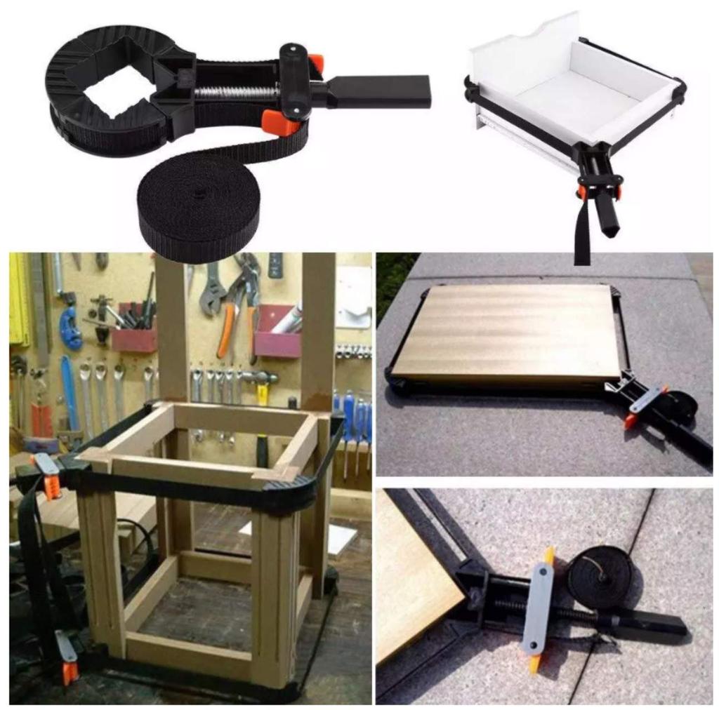heizi Belt Set of Multifunctional Corner Clamps with Adjustable DIY Tools for Frame and Adhesion Clamps, 3, Belts, Carpentry, Woodworking, Fixing,