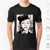 Bette Davis Smoking T Shirt Cotton Men Women DIY Print Flame Firestarter Bette Davis Movie Cinema Actress Portrait Famale Hat