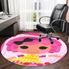 1pc Lalaloopsy2 Print Round Carpet Chair Round Carpet Suitable for Bedroom Living Room Home Decorative Carpet