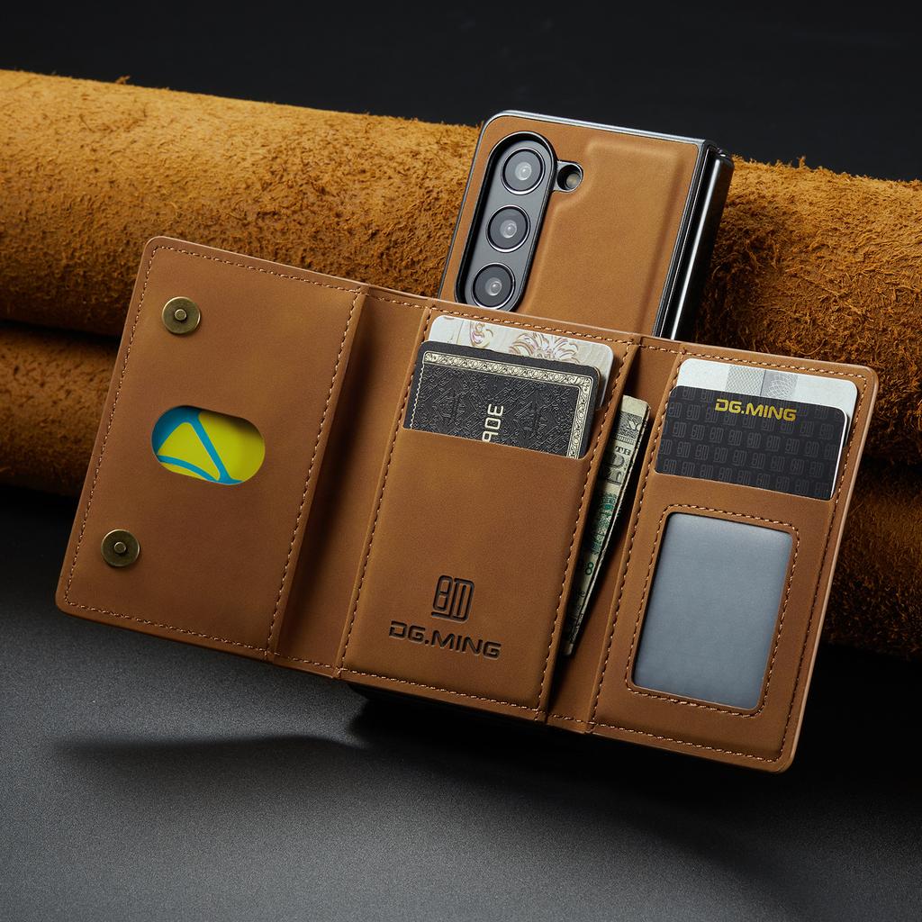 Non-Slip Best Protection Wallet Case for Samsung Galaxy Z Fold 5 4 Fold5 Fold3 Fold4 Fold 3 5G Leather Protective Folding Coque