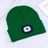 Women Men Illuminated Hat USB Charging LED Beanie Hat Headlamp Knitting Hat Unisex Winter Knit Beanie with 4 LEDs Light