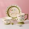 Милый керамический обеденный набор Yuyi Angel