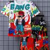 Summer 4-14 Years Children's Cool Boys Cute Girls 3D Cartoon Print Pattern Polyester Short Sleeve T-shirt And Shorts Sets