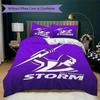 Melbourne Storm print Pattern Bedding,Quilt Set Quilt Cover Pillowcase Home Birthday Gift (1*duvet cover+2*pillowcase,without core)ZSJT0917325