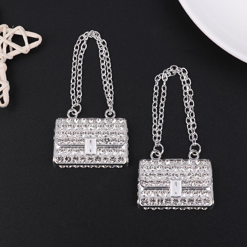 Metal Chain Handbag Pack Doll Bag Miniature Shopping Handbag For Clothes Dollhouse Miniature Kids Toy