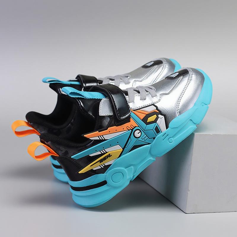 Kids Sneakers Boys Sports Running Shoes Anti-Skid Leather Fashion Tennis Walking Footwear Comfort Children Casual Athletic Shoes