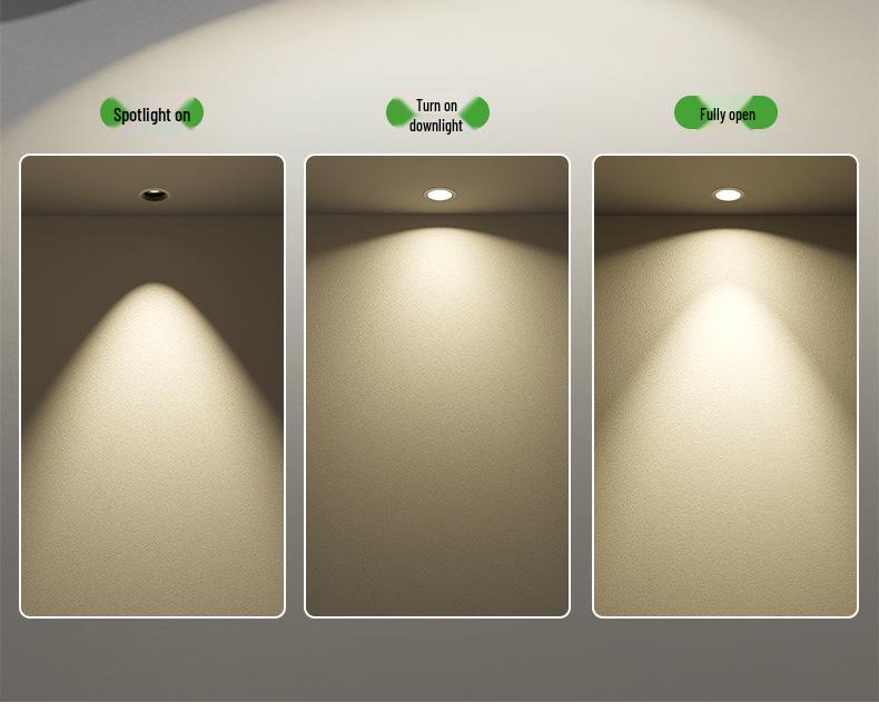 Встраиваемый светильник с антибликовым покрытием и встроенным точечным светильником для потолка гостиной