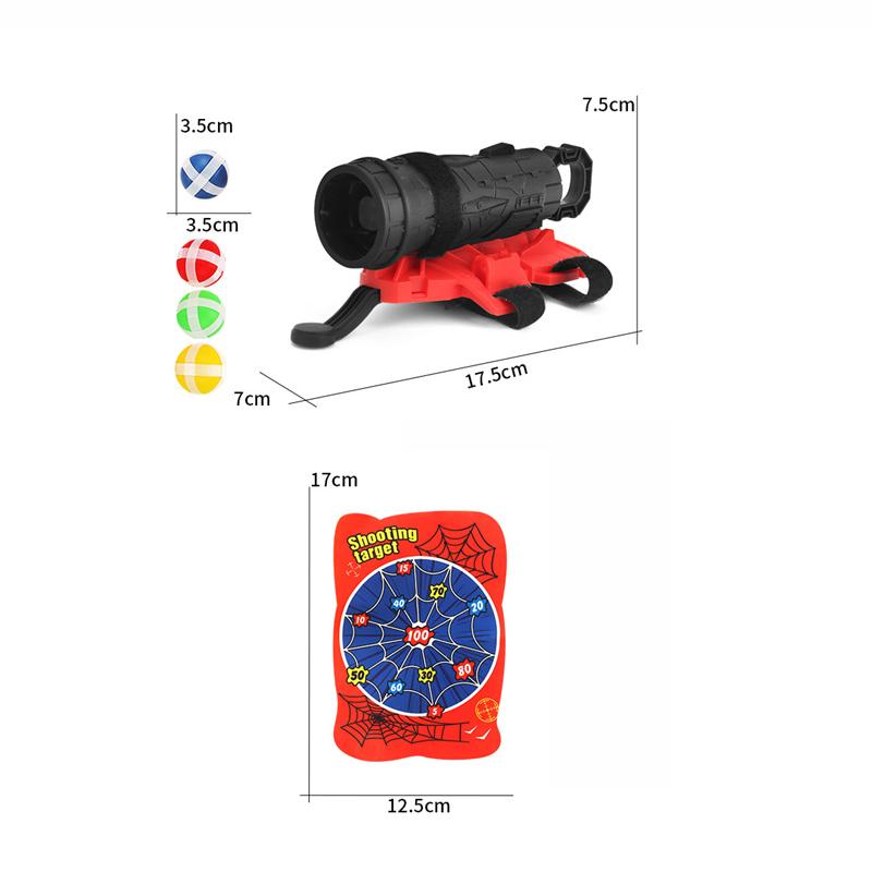 Мультяшные липкие шариковые пистолеты на запястье катапульта метательная мишень для стрельбы по мишеням пусковая установка для детской вечеринки интерактивная игра уличные спортивные игрушки
