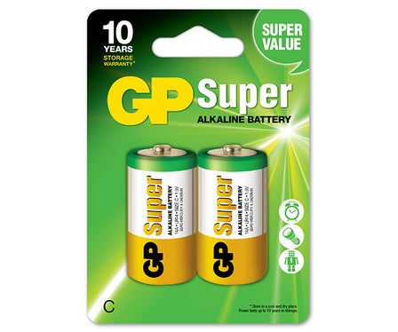 Super Alkaline Battery Lr14 C 1.5V 2 Pieces - Gp14A-U2