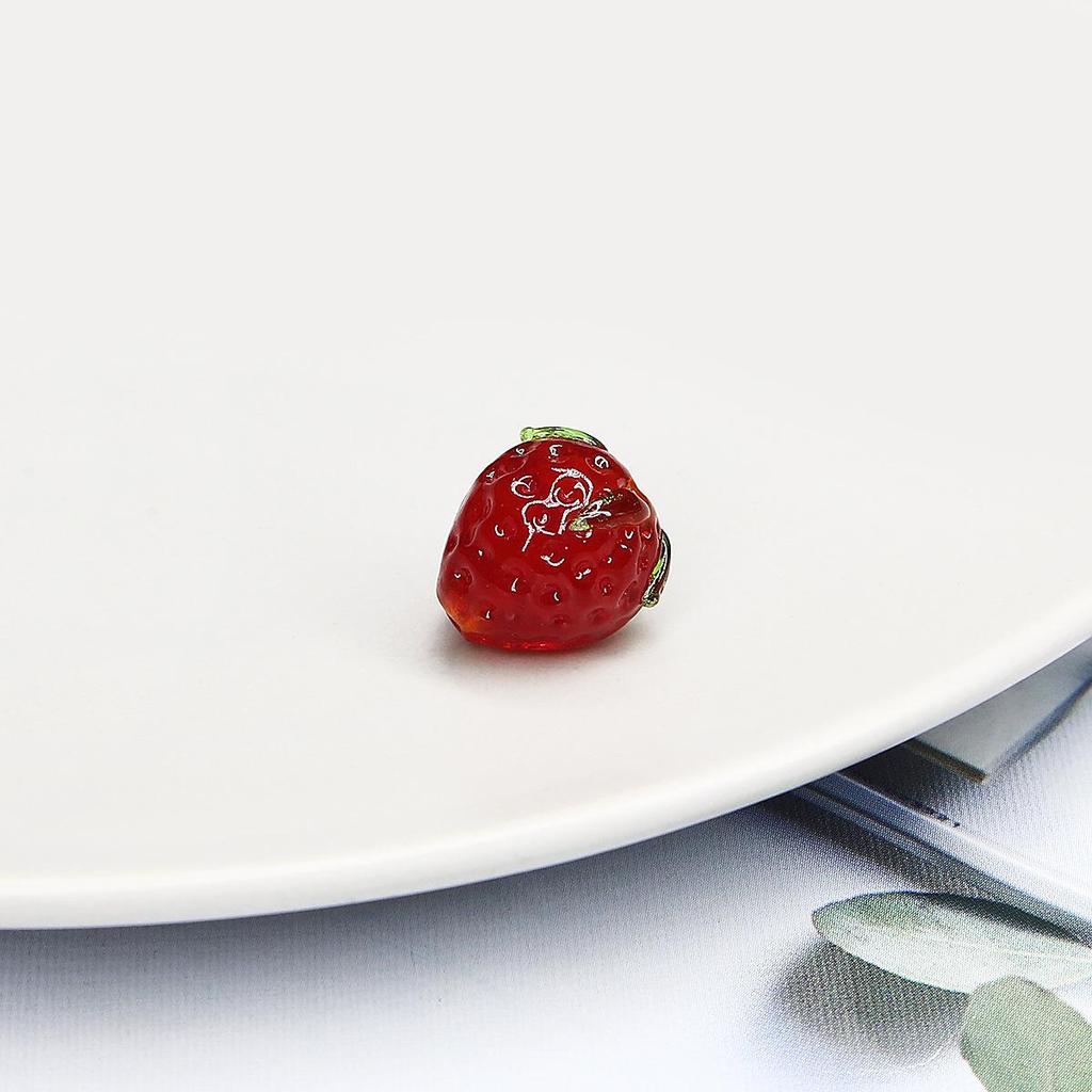 Клубничные глазированные бусины для изготовления украшений своими руками: Браслет, Подвеска, Серьги, Ожерелье, Аксессуары для заколок.