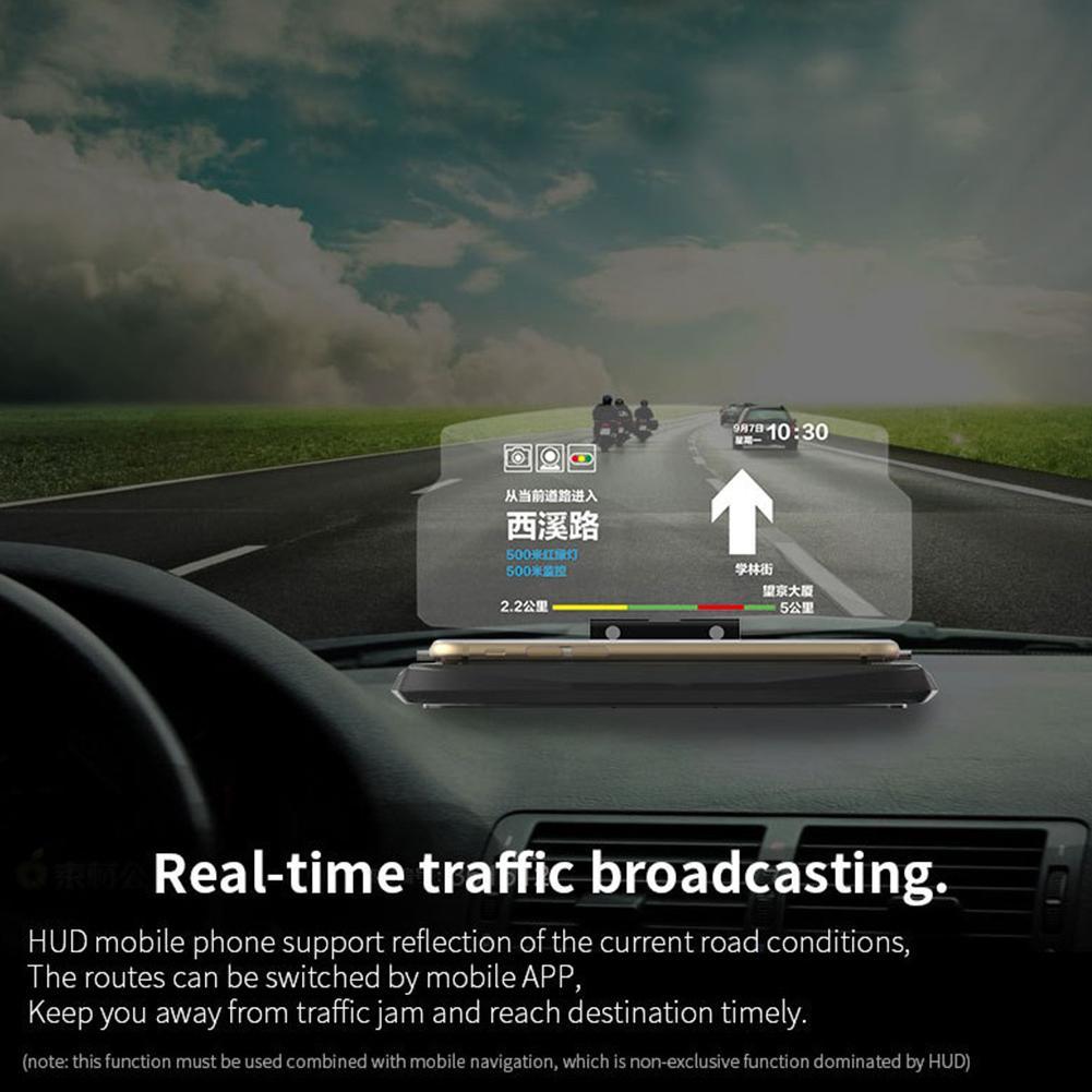 HUD Head Up Display Car GPS Navigation Image Reflector Holder for Smart Phone