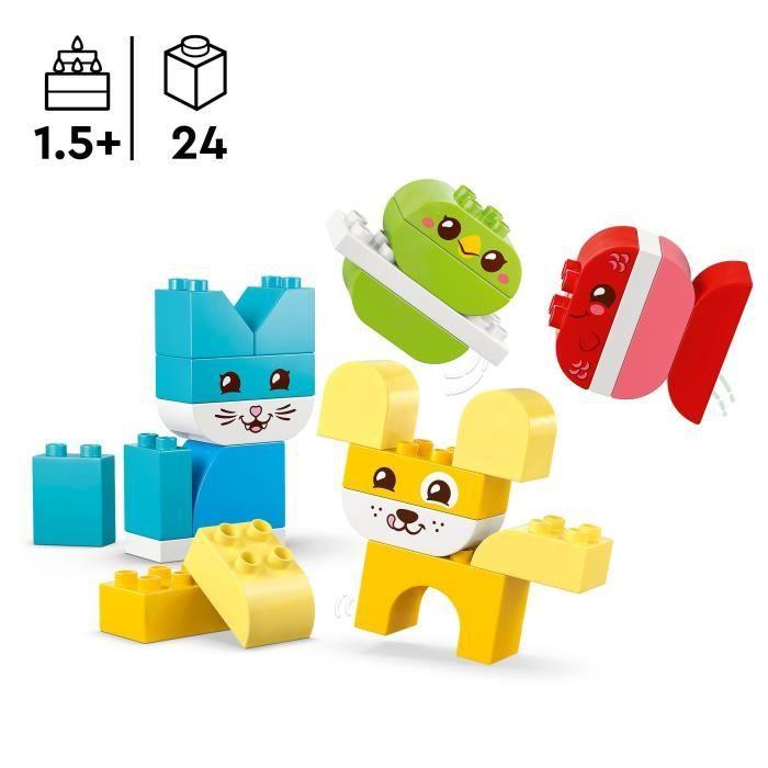 LEGO DUPLO My First 10477 Les Jolis Animaux Créatifs 3-en-1 - Jeu Créatif 1 an - Motricité