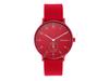 Scagen Wrist Watch AAREN SKW6512 Red Aluminum Case Silicone Strap Analog NEW
