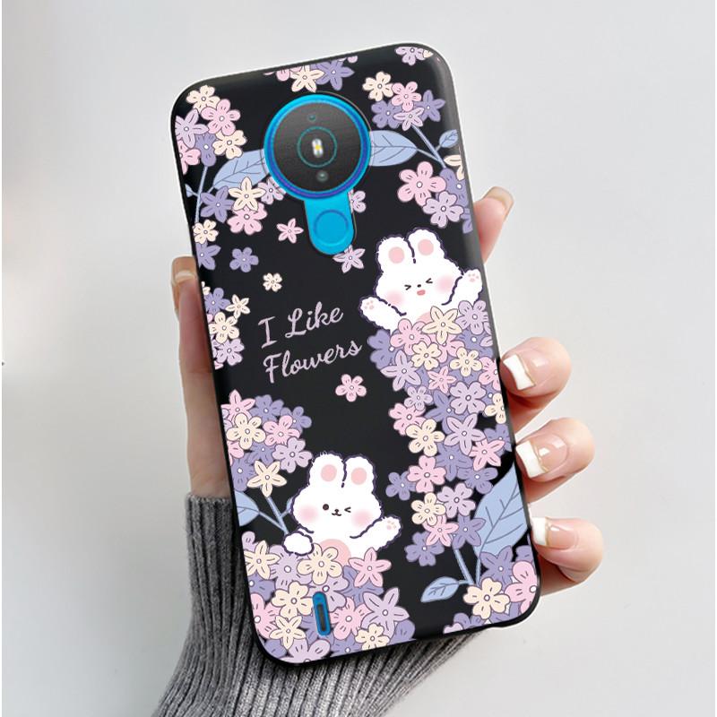 For Nokia 1.4 TA-1322 Trendy Black Phone Case For Nokia 6.2/Nokia 7.2 Lucky Koi Anti-Scratch Soft Shockproof Back Shell Cover