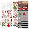 Christmas PVC Window Decals Set