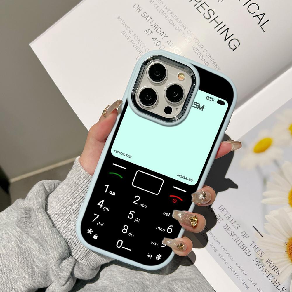 Ae95 ретро телефон дизайн художественные чехлы для телефонов Samsung A13 A32 A53 A04 A54 S24 FE S23 Ultra Infinix Hot 40i Huawei P30 металлический защитный чехол для камеры задняя крышка