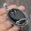 Banded Agate Gemstone 925 Sterling Silver Handmade Wonderful Jewelry Pendant