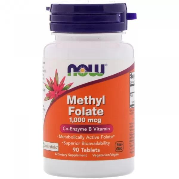 Now Foods МЕТИЛФОЛАТ 1000 мкг 90 ТАБЛЕТОК