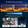 4K Wearable Body Camera, WiFi Action Camera, Night Vision, Waterproof, 2.0-inch IPS Touchscreen