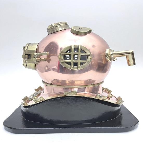 Scuba Diving Helmet US Navy Mark V Divers Helmet Deep Diving Helmet Diving Helmet Mark V Copper Antique Replica Marine 45.72 Cm