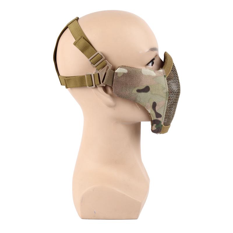 Steel Mesh Tactical Half Face Mask - Multifunctional Military Protective Gear