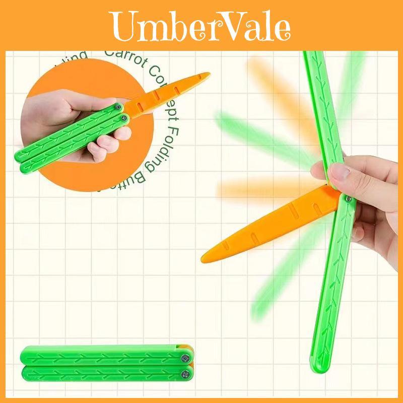 Extra Large Night Glow Carrot Unique 3d Butterfly Stress Relief Toy For Kids
