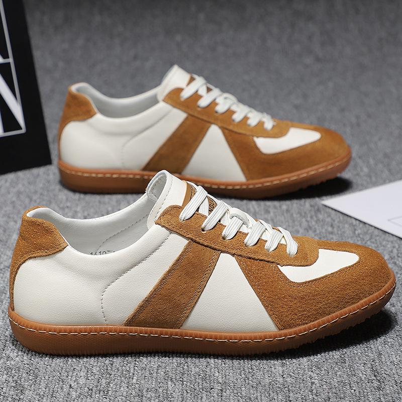 Мужская обувь весна новая мода кожаные кеды тренд универсальная спортивная повседневная мужская дышащая кожаная обувь