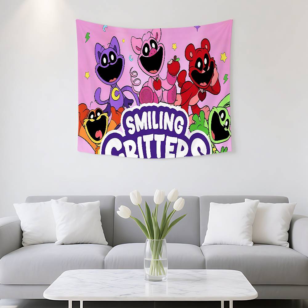 SSmiling CCritters Tapestry Customizable Tapestries Of Various Styleswall Hangings Celebrity Photo Printingwall Hangings