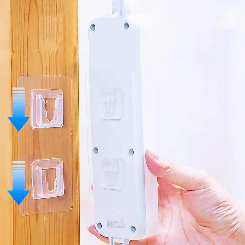 20 пар двухсторонних самоклеящихся настенных крючков с перфорацией без отверстий Magic Hooks прозрачные бесшовные самоклеящиеся крючки для ванной и кухни