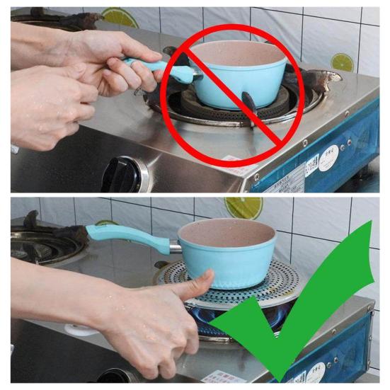 Диффузор для плиты из нержавеющей стали, защита посуды для газовых и электрических плит, равномерное распределение тепла, адаптер для индукционных плит