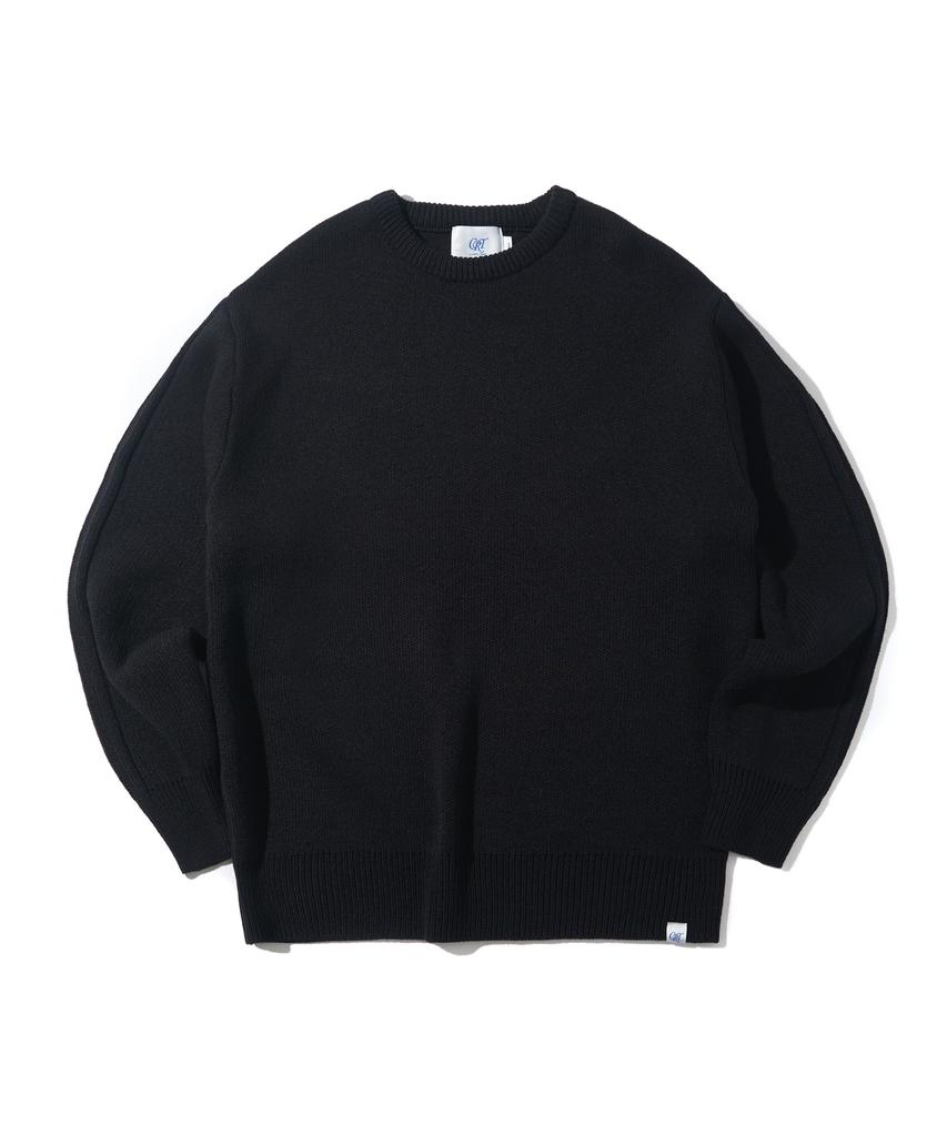 CAPITAL RADIO TUNES Round Neck Knit Black