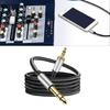 Professional 3.5mm Male to 6.35mm Male Stereos Sound Cable with Nylon Braideds for Amplifiers and Mixing Consoles