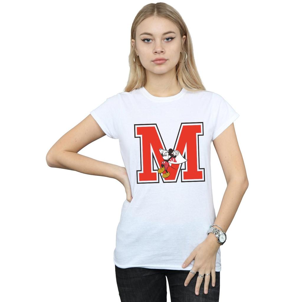 Disney Женская/женская хлопковая футболка для бега с Микки Маусом