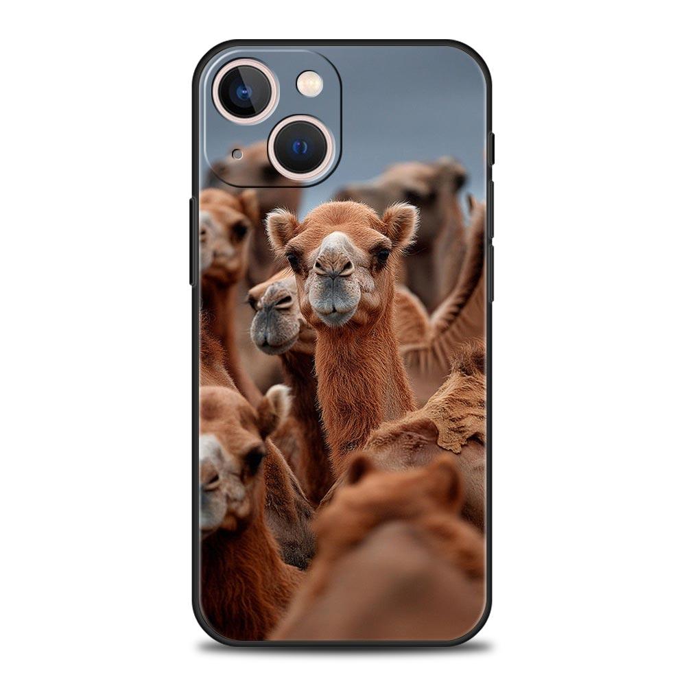 Animal Camel Phone Case Cover for iPhone 17 16 15 14 13 12 11 Pro Max 17 Air Plus Shockproof Soft TPU Shell Fundas Capas Coque