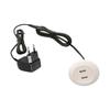 Furniture Concealed USB Panel Socket Desktop Embedded Double USB Socket for Phone Charging Double USB Charging Interface