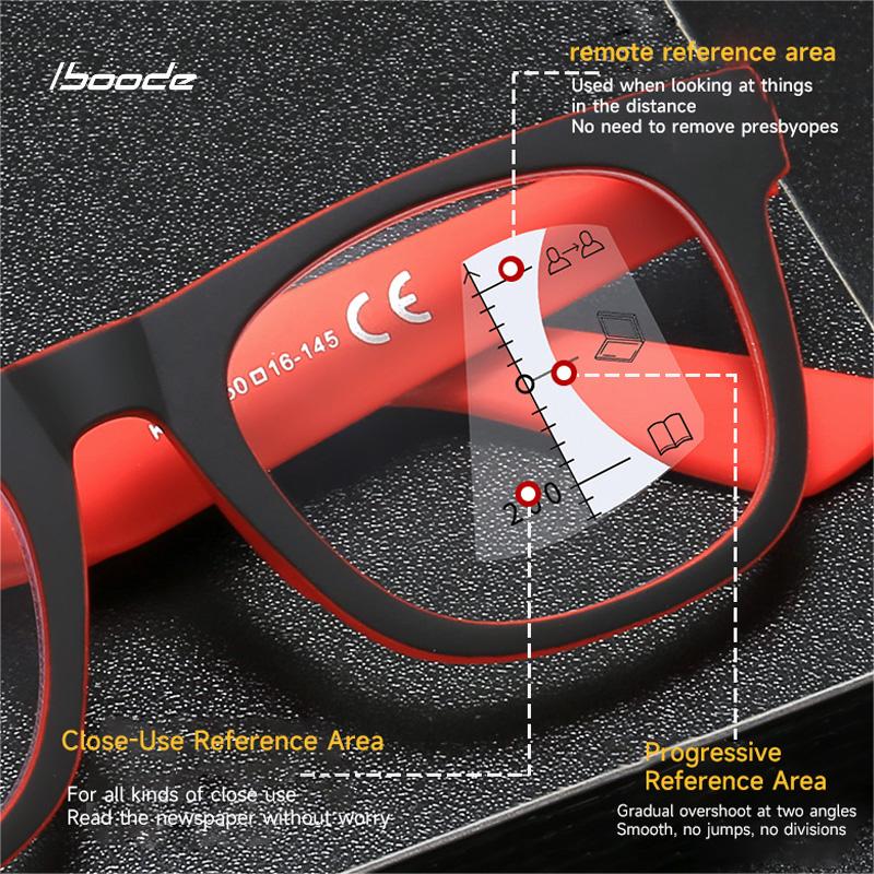New Progressive Multifocal Reading Glasses Far and Near Dual-purpose Presbyopia Glasses High-definition Anti Blue Light Glasses