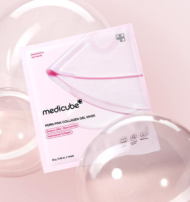 Medicube PDRN Розовая коллагеновая гелевая маска (4 листа)