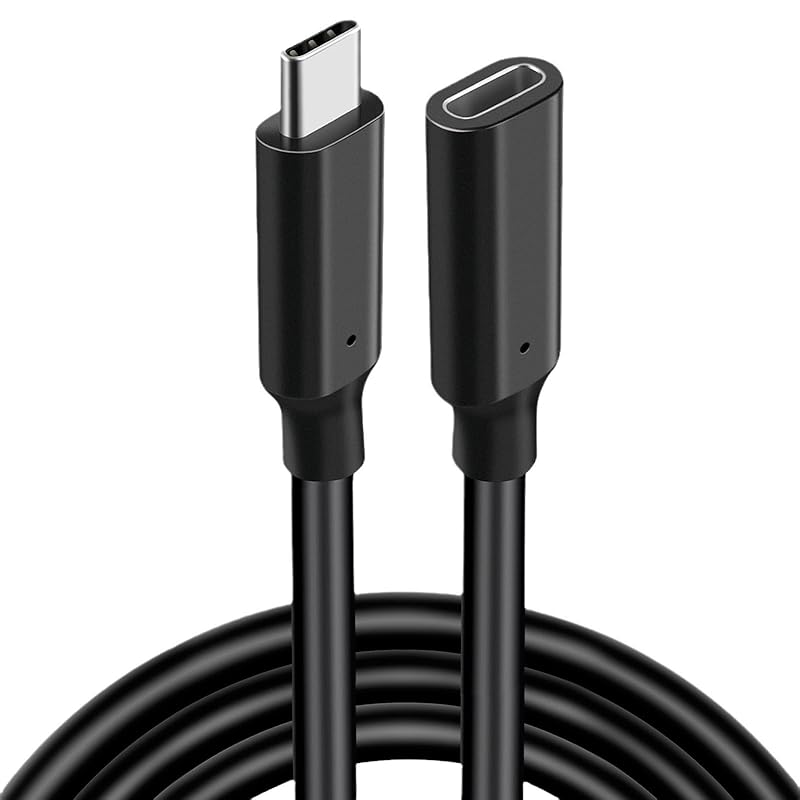 Renvmexy USB C Extension Cable, Type-C Male-female 10Gbps 3.2 Gen2 High Speed Data Transfer, 4K Video Output, PD 100W Fast Charging Correspondence,