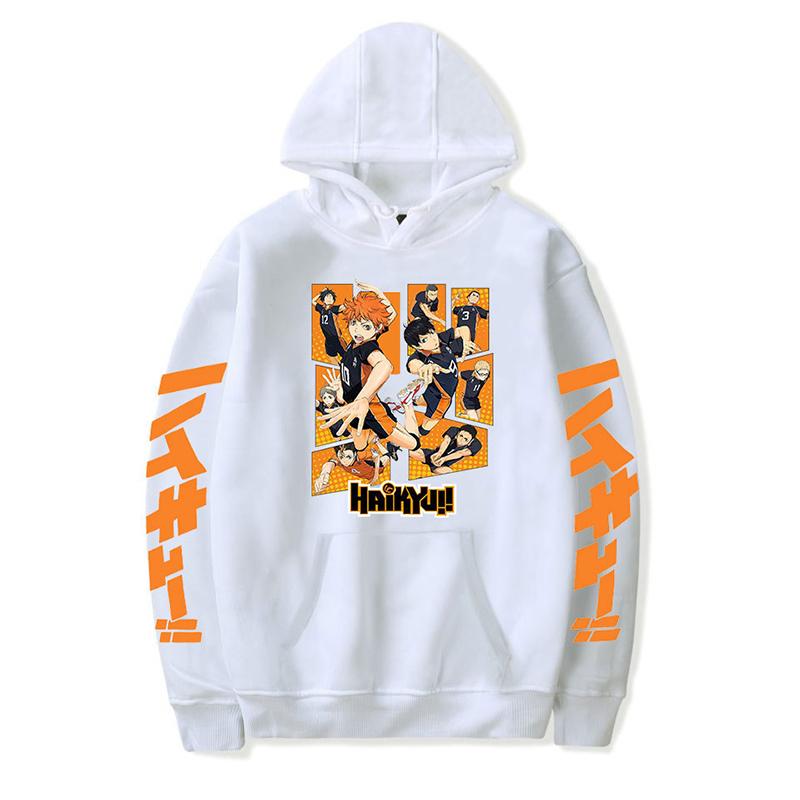 Толстовки с капюшоном в стиле аниме Haikyuu, толстовки для мужчин и женщин, Karasuno Fly, уличная одежда с высоким графическим рисунком, пуловер, зимние теплые толстовки унисекс с аниме