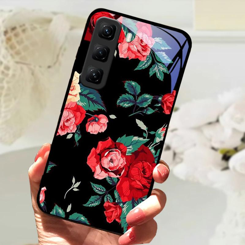 Закаленное Стекло Чехол Для Infinix Hot 60 60i Hot60 Pro Plus 60Pro Телефон Задняя Крышка Полное Покрытие Защита Линзы Чехол Fundas Etui