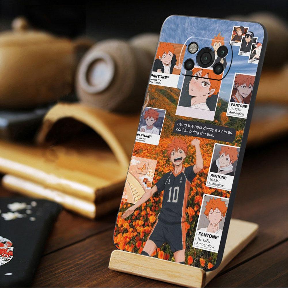 Тренд для Xiaomi POCO F3 MI 11 lite M3 F4 GT 9T X3 NFC X4 10T 11T M4 Pro 5G Haikyuu волейбол аниме Celular Funda