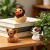 Маленькая фигурка утки 3D-печать Милая статуэтка черепахи/панды/собаки/банановой утки для декора домашнего офиса, рабочего стола, полки